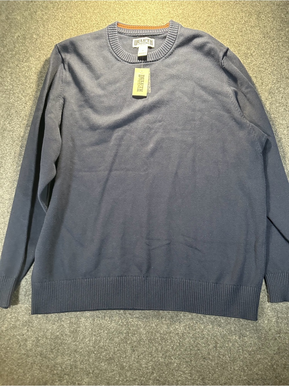 Duluth Trading Co Navy Crewneck Pullover Sweater
